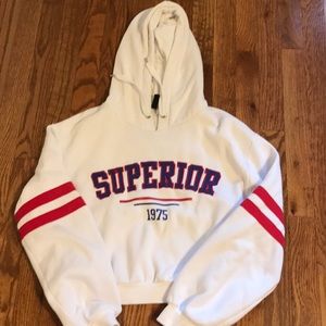 A cute and cropped hoodie for any comfy day!